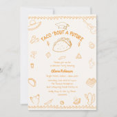 Invitation Taco Bout a Future Fiesta Doodle Graduation Photo (Devant)