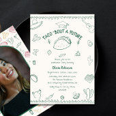 Invitation Taco Bout a Future Fiesta Doodle Graduation Photo