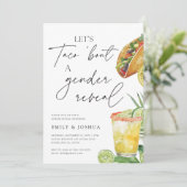 Invitation Taco Bout A Gender Reveal (Debout devant)