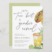 Invitation Taco Bout A Gender Reveal (Devant / Derrière)