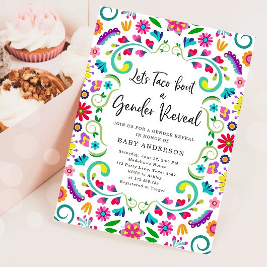 Invitation Taco Bout a Gender Reveal Fiesta Mexicaine