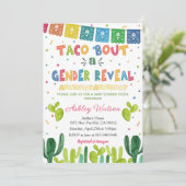 Invitation Taco 'Bout a Gender Reveal Party Invite (Debout devant)