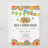Invitation Taco 'Bout A Gender Reveillez Fiesta He Ou She-Est (Devant)