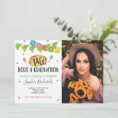 Invitation Taco 'Bout A Graduation Fiesta Graduation Party (Debout devant)