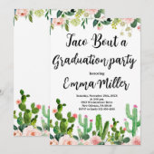 Invitation Taco 'Bout a Graduation Fiesta Party (Devant / Derrière)