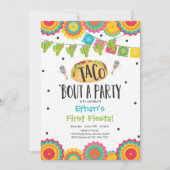 Invitation Taco 'Bout a Party Boy First Fiesta Birthday (Devant)