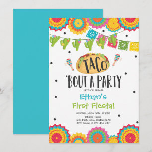 Invitation Taco 'Bout a Party Boy First Fiesta Birthday