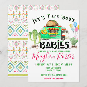 Invitation Taco Bout Babies Baby shower