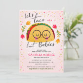 Invitation Taco Bout Babies Twin Fiesta Baby shower Sprinkl (Debout devant)