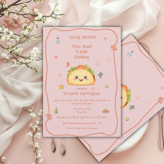 Invitation Taco ‘Bout Cute Baby Shower