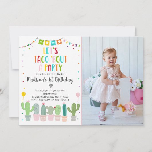 Invitation Taco Bout Fête du Cactus (Devant)