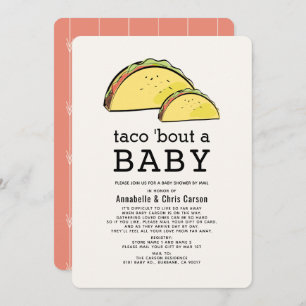 Invitation Taco Bout Fiesta Baby shower par la poste