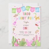Invitation Taco bout fun fiesta mexicaine premier anniversair (Devant)