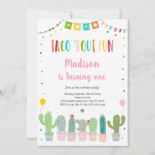 Invitation Taco 'Bout Fun Fiesta premier anniversaire (Devant)