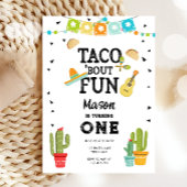 Invitation Taco Bout Fun Uno Fiesta Boy 1er Anniversaire