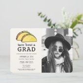 Invitation Taco Bout GRAD Photo Graduation Party (Debout devant)