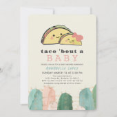 Invitation Taco Bout Kawaii Fiesta Baby shower fille (Devant)