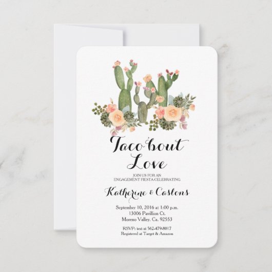 Invitation Taco Bout Love (Devant)