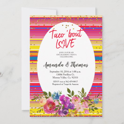 Invitation Taco Bout Love (Devant)