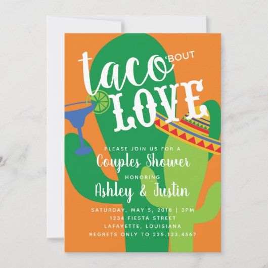 Invitation Taco Bout Love (Devant)