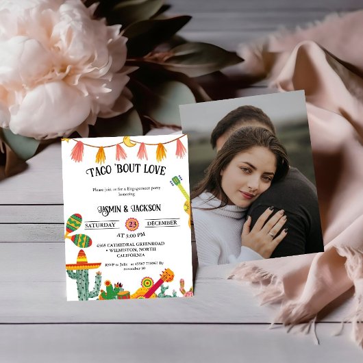 Invitation Taco 'Bout Love Cactus Engagement