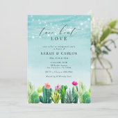 Invitation Taco 'Bout Love Cactus Fiesta Party (Debout devant)