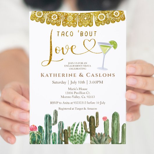 Invitation Taco Bout Love Cactus Fiesta Party