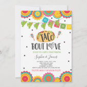 Invitation Taco 'Bout Love Couples Fiançailles Fiesta Party (Devant)