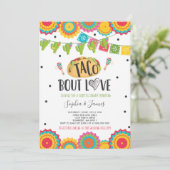 Invitation Taco 'Bout Love Couples Fiançailles Fiesta Party (Debout devant)