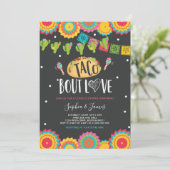 Invitation Taco 'Bout Love Couples Fiançailles Fiesta Party d (Debout devant)