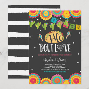 Invitation Taco 'Bout Love Couples Fiançailles Fiesta Party d