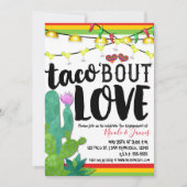 Invitation TACO BOUT LOVE Couples Fiançailles Mariage Fiesta (Devant)