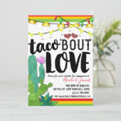 Invitation TACO BOUT LOVE Couples Fiançailles Mariage Fiesta (Debout devant)