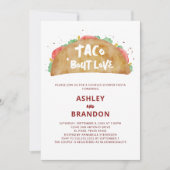 Invitation Taco 'Bout Love Couples Mariage Shower Fiesta (Devant)
