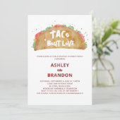 Invitation Taco 'Bout Love Couples Mariage Shower Fiesta (Debout devant)