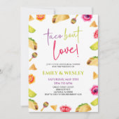 Invitation Taco Bout Love ! Dîner de répétition Mariage Fiest (Devant)