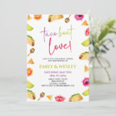 Invitation Taco Bout Love ! Dîner de répétition Mariage Fiest (Debout devant)