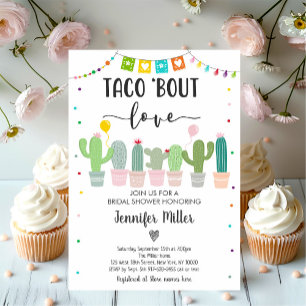 Invitation Taco Bout Love Fiesta Cactus Fête des mariées