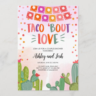 Invitation Taco Bout Love Fiesta Enterrement de Vie de Couple
