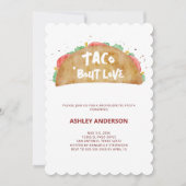 Invitation Taco 'Bout Love Mariage Bachelorette Fiesta (Devant)