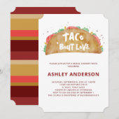Invitation Taco 'Bout Love Mariage Fête des mariées Fiesta (Devant / Derrière)