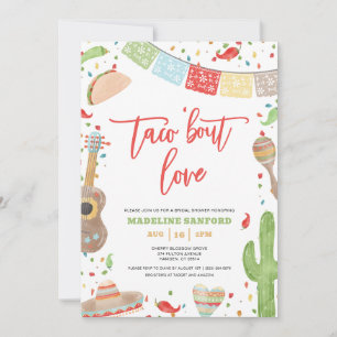 Invitation Taco 'Bout Love Mexicaine Fiesta Fête des mariées