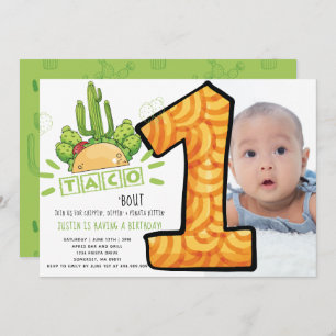 Invitation Taco Bout One   Photo du premier anniversaire de l