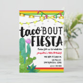 Invitation TACO BOUT SUR FIESTA fête d'anniversaire Cinco De  (Debout devant)