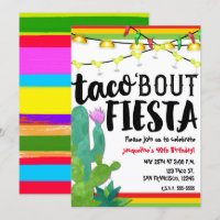 TACO BOUT SUR FIESTA fête d'anniversaire Cinco De 