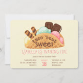 Invitation Taco Bout Sweet Waffe Crème glacée Anniversaire (Devant)