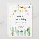 Invitation Taco 'Bout Two Fiesta 2e anniversaire (Devant)