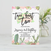 Invitation Taco ’Bout Two Fiesta, Taco Deuxième Anniversaire (Debout devant)