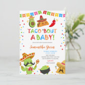 Invitation Taco Bout un Baby shower (Debout devant)