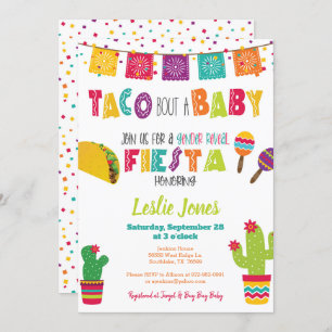Invitation Taco Bout, un bébé Baby shower de la fête du genre